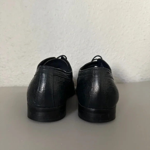 Men's Classic Premium‎ Leather Dress ShoesLace-Up Oxford Navy Leather Outsole